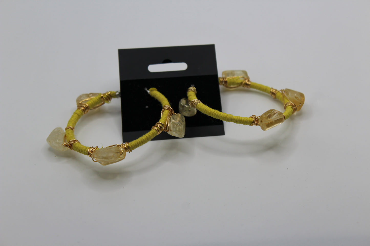 Citrine Hoops