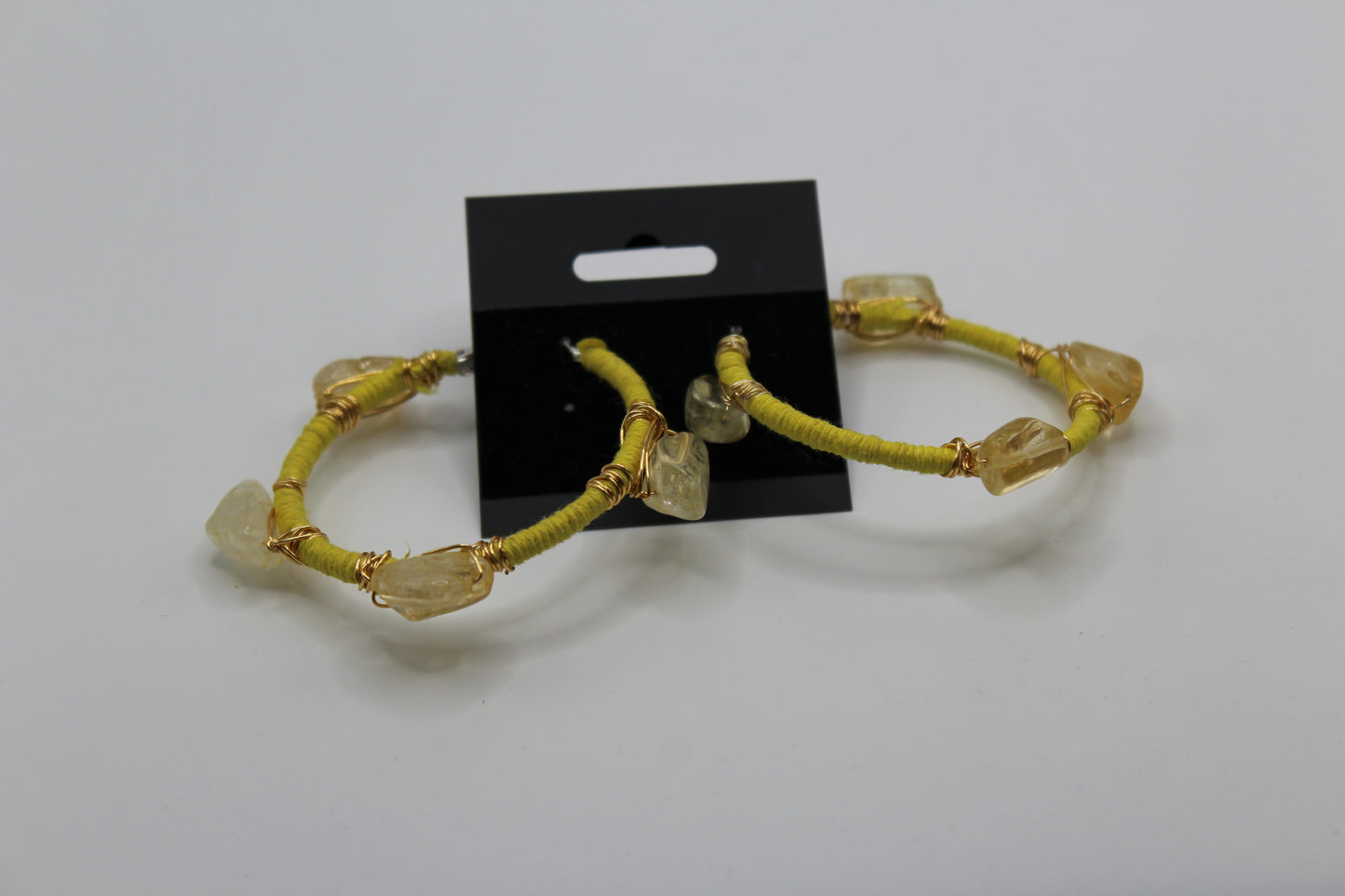 Citrine Hoops